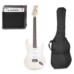 Pack GIGKIT Guitarra Eléctrica + Amplificador 6" 40W (Branco) - MAX
