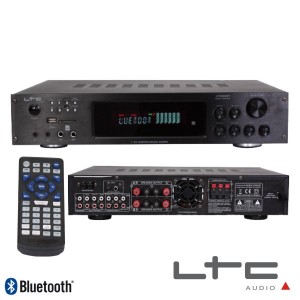 LTC Amplificador Stereo Hifi 4x75w + 3x20w Usb/fm/bt/sd/rec ATM8000BT