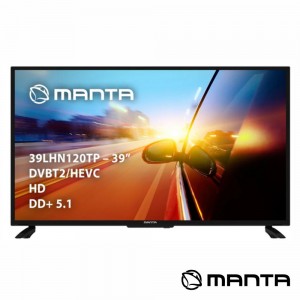 TV DLED 39" HD 2 HDMI USB DVB-C/T2 2 COLUNAS 8W MANTA