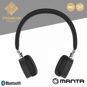 Manta Auscultadores Bluetooth s/ Fios HDP9003 Stereo Pretos Premium