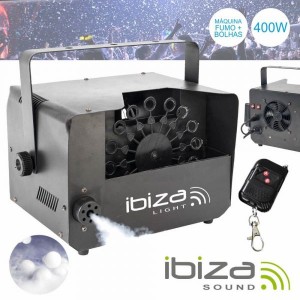 Ibiza Máquina de Fumos e Bolhas Bolhas 400w