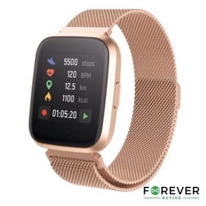 Smartwatch Forever Multifunções P/ Android iOS Rose Gold - SW-310RG