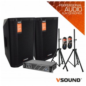 Sistema de Som Amplificado 1200W VSOUND