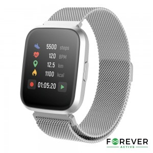 SmartWatch Multifunções P/ Android iOS Silver FOREVER SW-310S