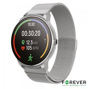 SmartWatch Multifunções P/ Android iOS Silver FOREVER SW-330S
